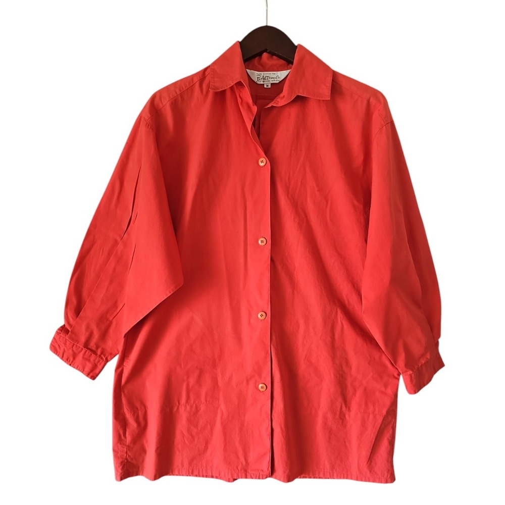 Vintage B. Altman & Co Fifth Avenue NY Cotton‎ Shirt Rear Button Collared Size M